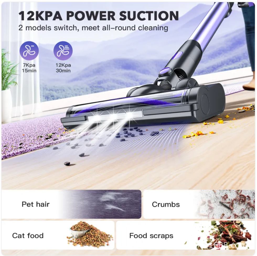 Portable Telescopic Vacuum Cleaner – Cordless Handheld Home Vacuum