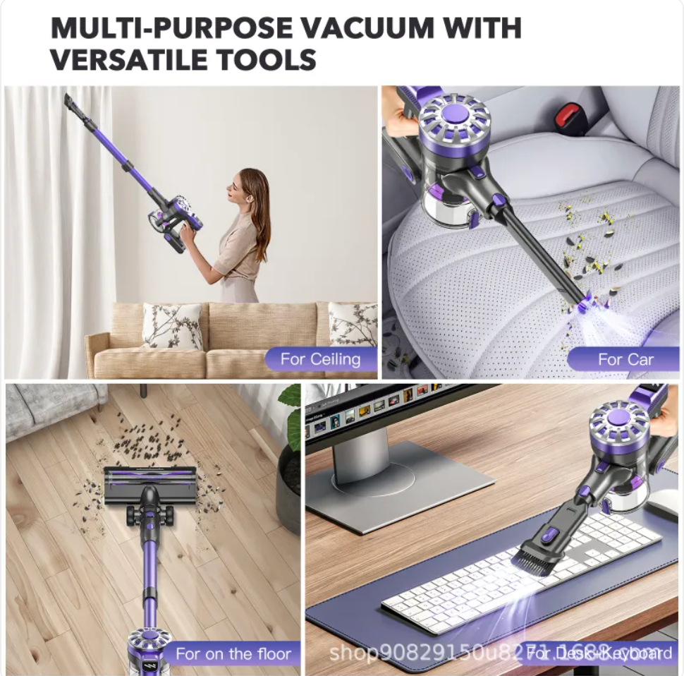 Portable Telescopic Vacuum Cleaner – Cordless Handheld Home Vacuum