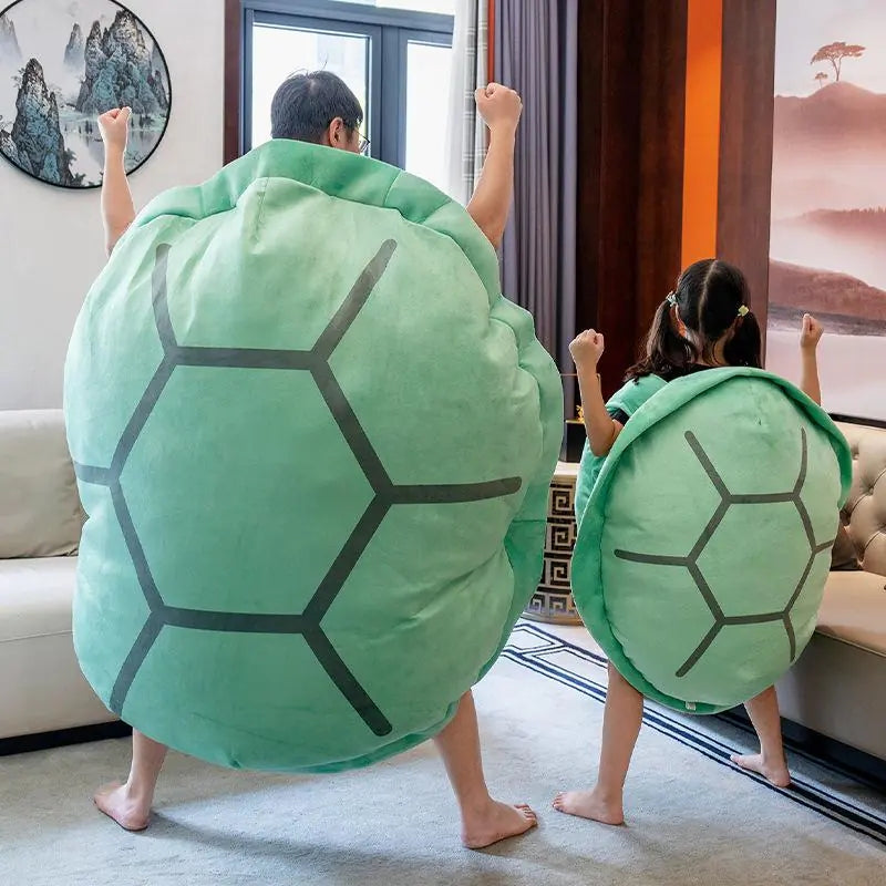 Green Wearable Turtle Shell Pillow – Fun Novelty Nap & Lounge Cushion