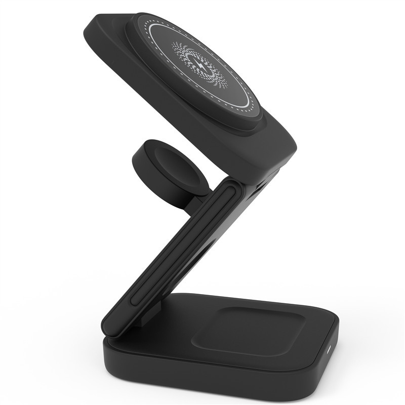 3-in-1 Foldable Wireless Charger – Charge Phone, Watch & Earbuds at Once