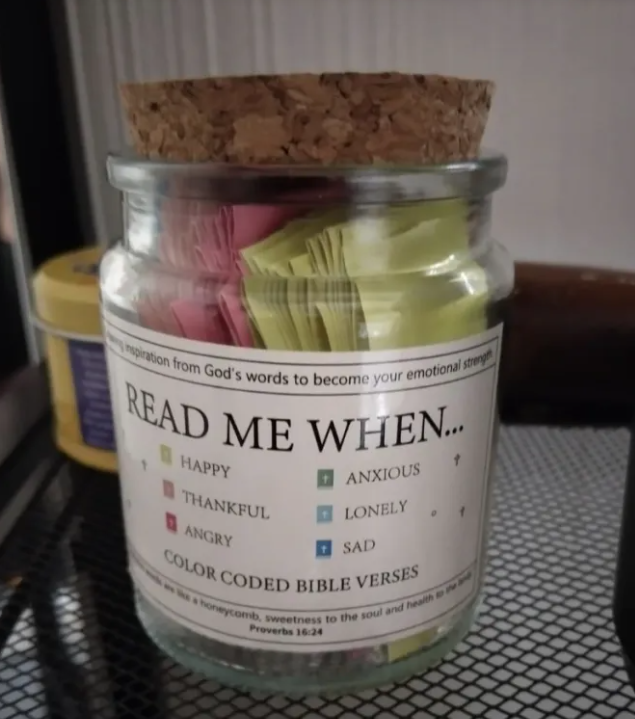 Bible Verses in a Jar – Daily Scripture Cards for Faith & Encouragement