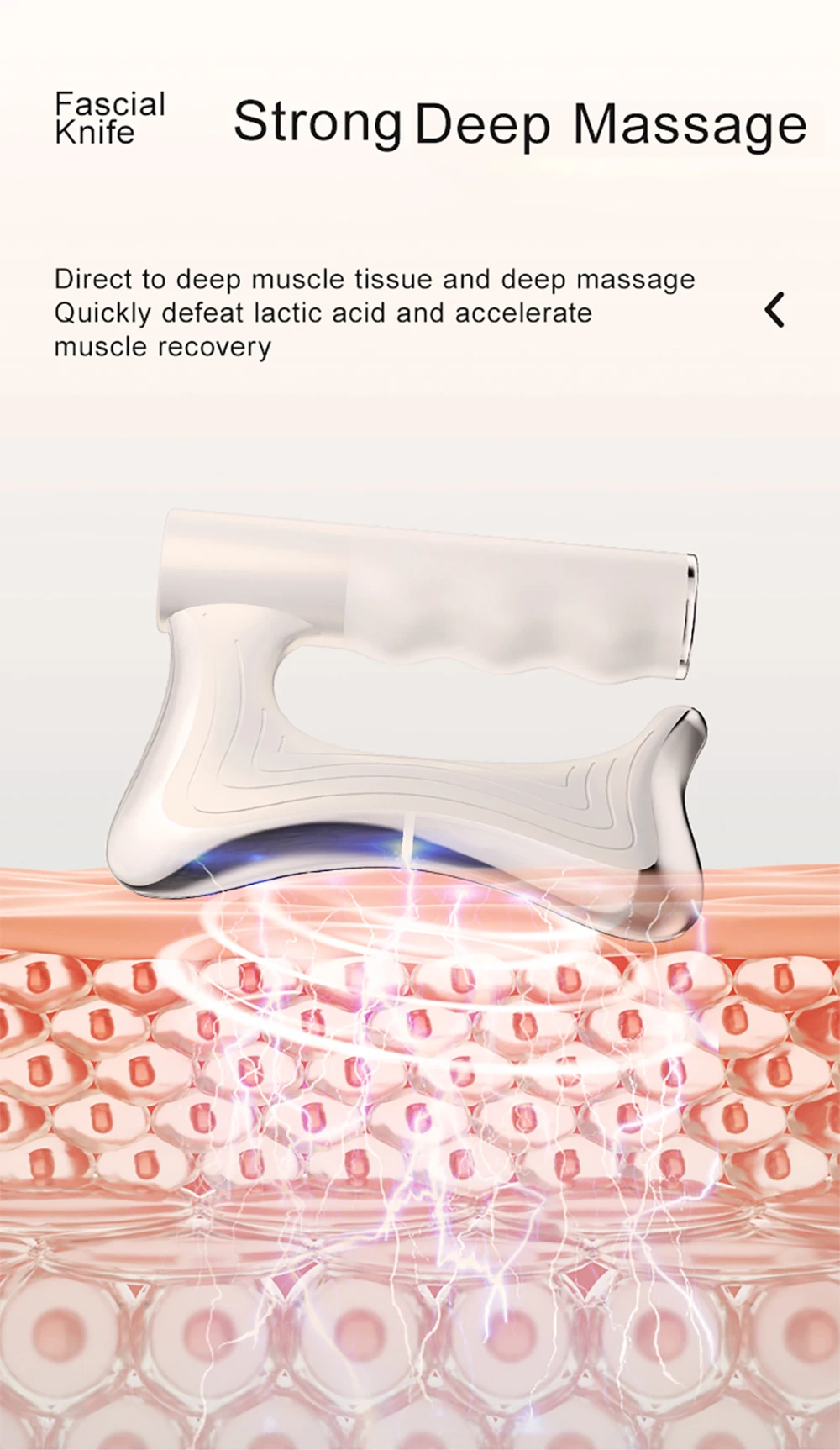 Heated Massage Blade – Electric Fascia Scraper for Deep Muscle Relief