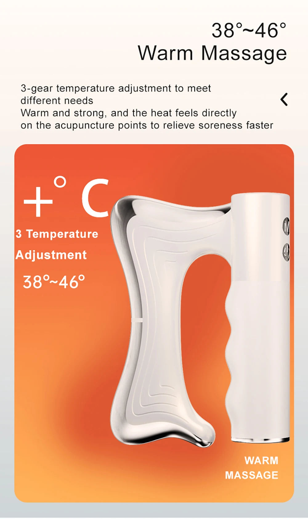 Heated Massage Blade – Electric Fascia Scraper for Deep Muscle Relief