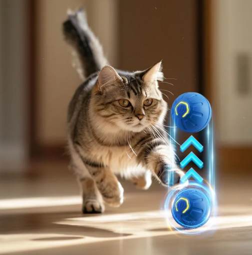 Interactive Smart Dog Toy Ball – Auto-Rolling Self-Moving Pet Toy