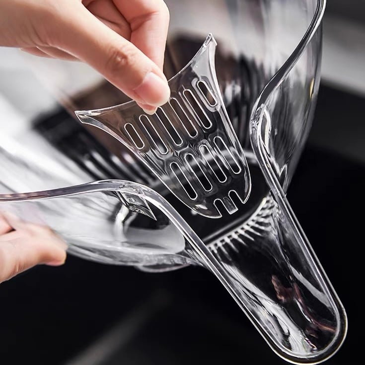 Heat Guard Kitchen Drainage Basket – Silicone Strainer &amp; Sink Organizer