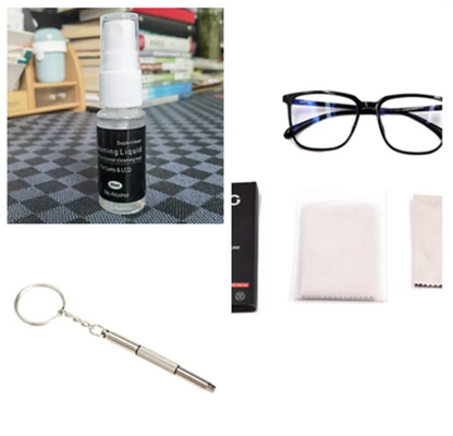 Crystal Clear Lens Cleaner – Streak-Free Eyeglass &amp; Screen Cleaning Solution