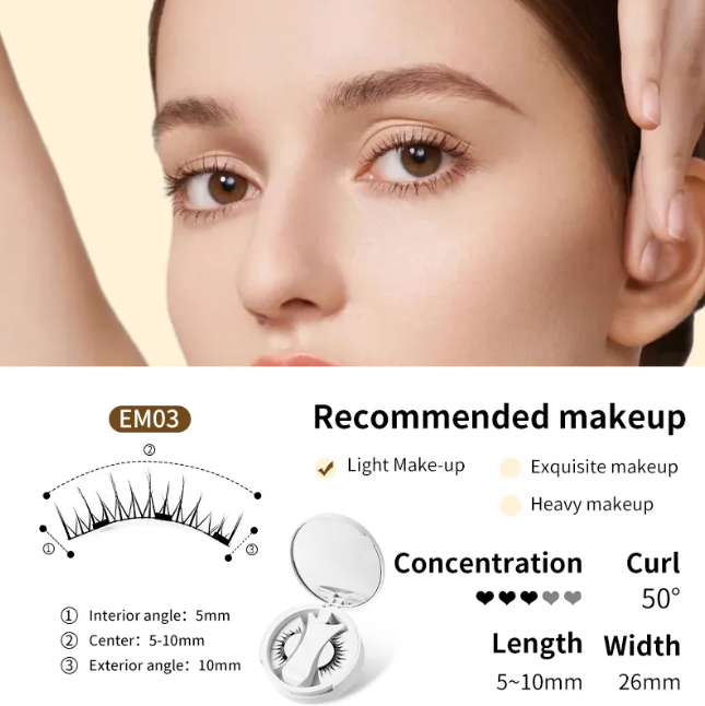 Magnetic Eyelashes Set – No Glue, Full Lashes in Seconds