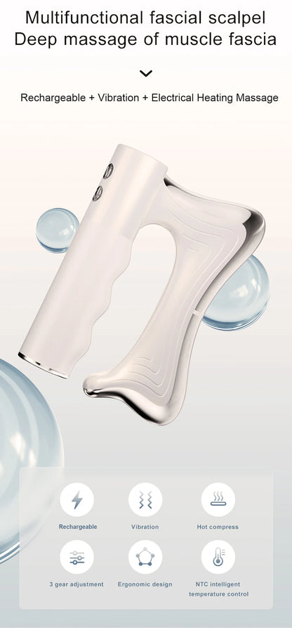 Heated Massage Blade – Electric Fascia Scraper for Deep Muscle Relief