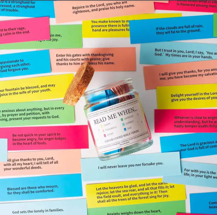 Bible Verses in a Jar – Daily Scripture Cards for Faith &amp; Encouragement