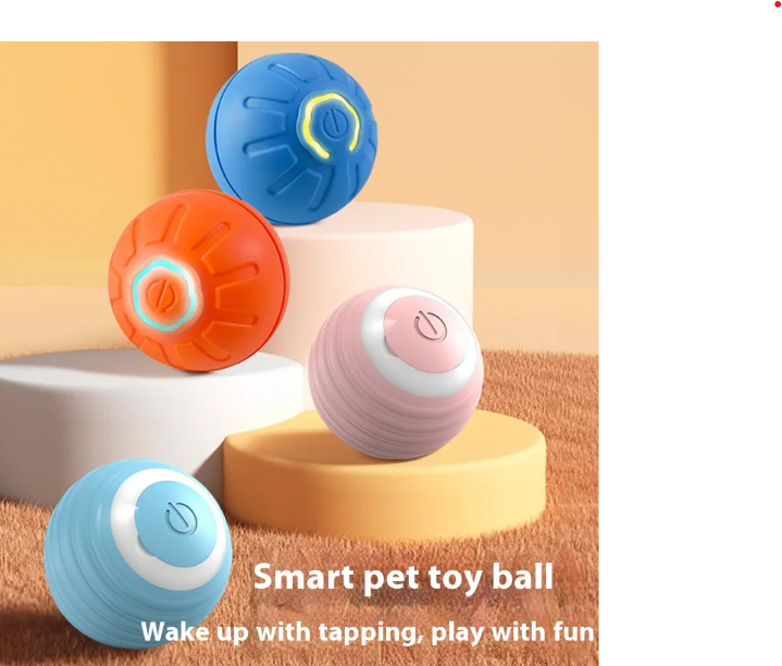 Interactive Smart Dog Toy Ball – Auto-Rolling Self-Moving Pet Toy