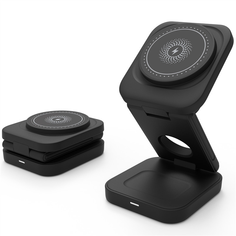 3-in-1 Foldable Wireless Charger – Charge Phone, Watch &amp; Earbuds at Once