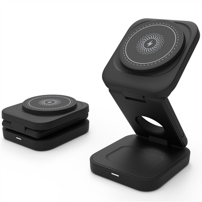 3-in-1 Foldable Wireless Charger – Charge Phone, Watch &amp; Earbuds at Once