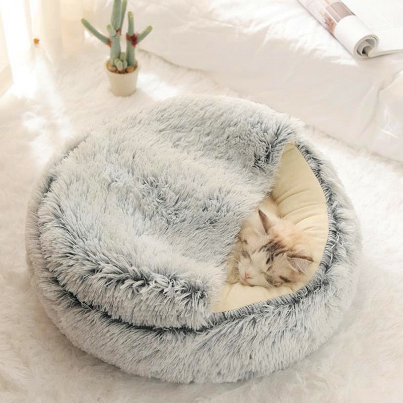 2-in-1 Pet Bed – Reversible Cozy Bed for Cats &amp; Small Dogs