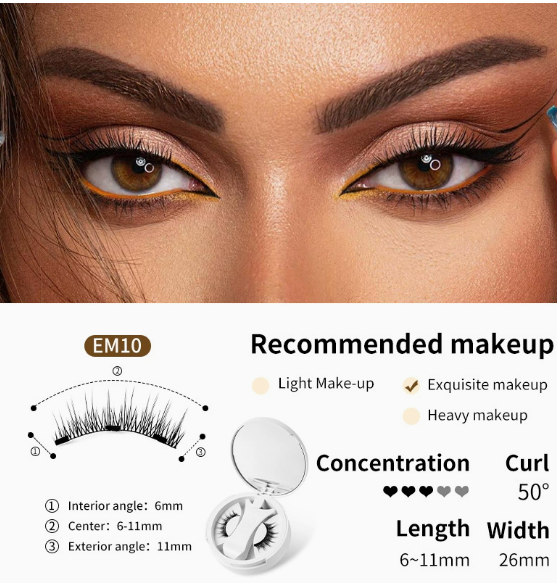 Magnetic Eyelashes Set – No Glue, Full Lashes in Seconds