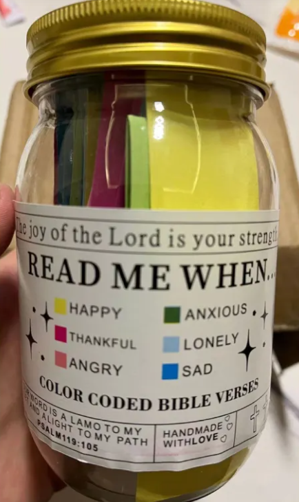 Bible Verses in a Jar – Daily Scripture Cards for Faith &amp; Encouragement