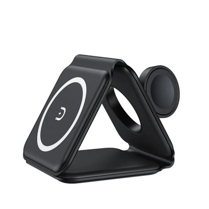3-in-1 Magnetic Wireless Charging Folding Phone Stand