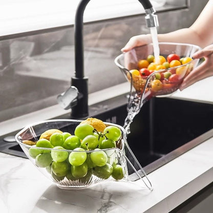 Heat Guard Kitchen Drainage Basket – Silicone Strainer &amp; Sink Organizer