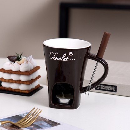 Fondue Mug Set – Individual Dipping Cups for Chocolate, Cheese &amp; More