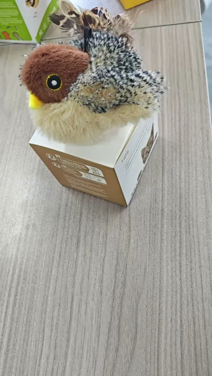 Plush Bird Pet Toy – Soft Squeaky Bird Toy for Dogs &amp; Cats