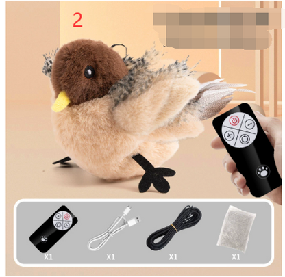 Plush Bird Pet Toy – Soft Squeaky Bird Toy for Dogs &amp; Cats