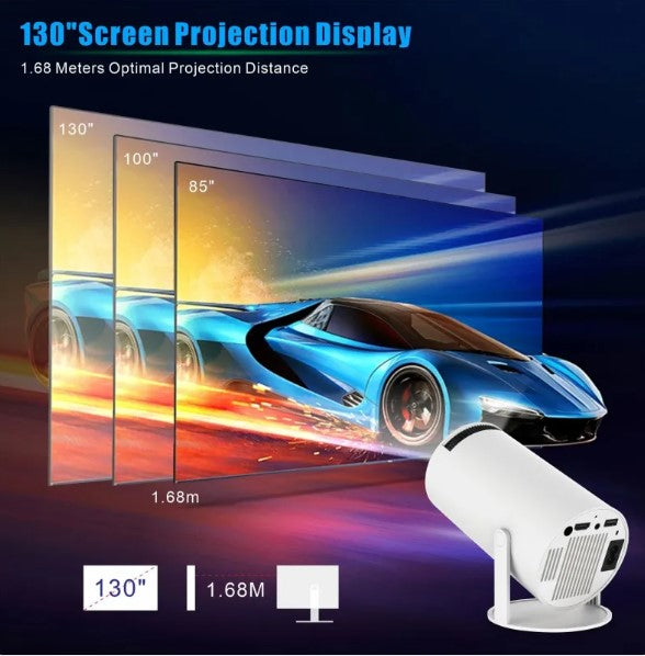 HY300 Pro 4K-Ready Smart Projector – Home Theater in Any Room