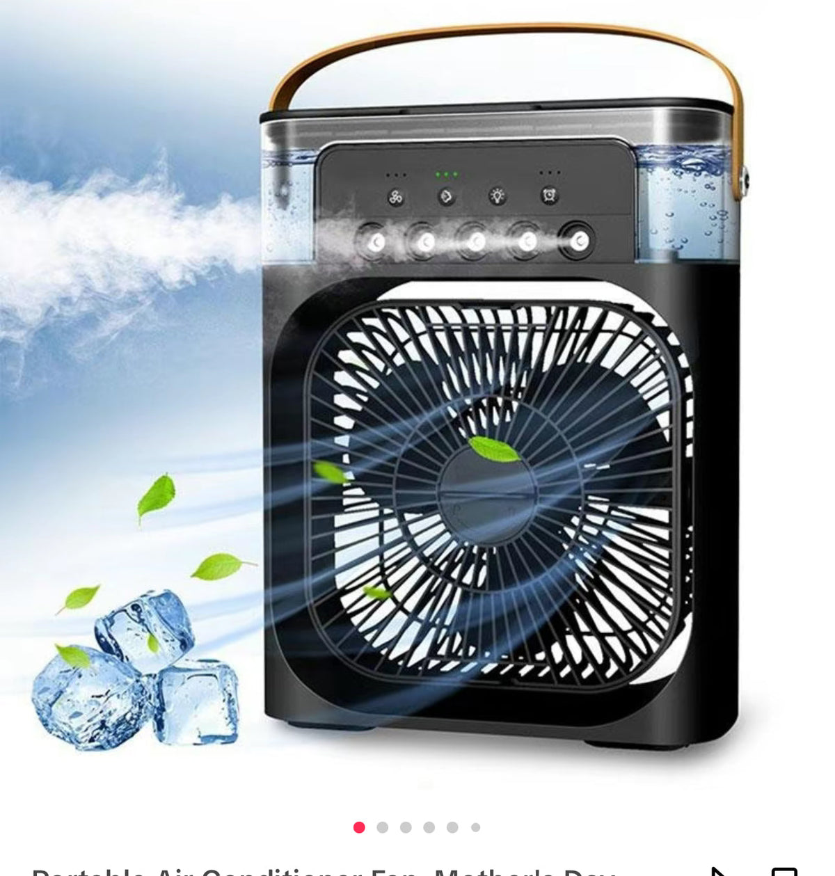 Portable 3-in-1 Air Cooler Fan – Mini AC with Humidifier for Room, Office &amp; Car