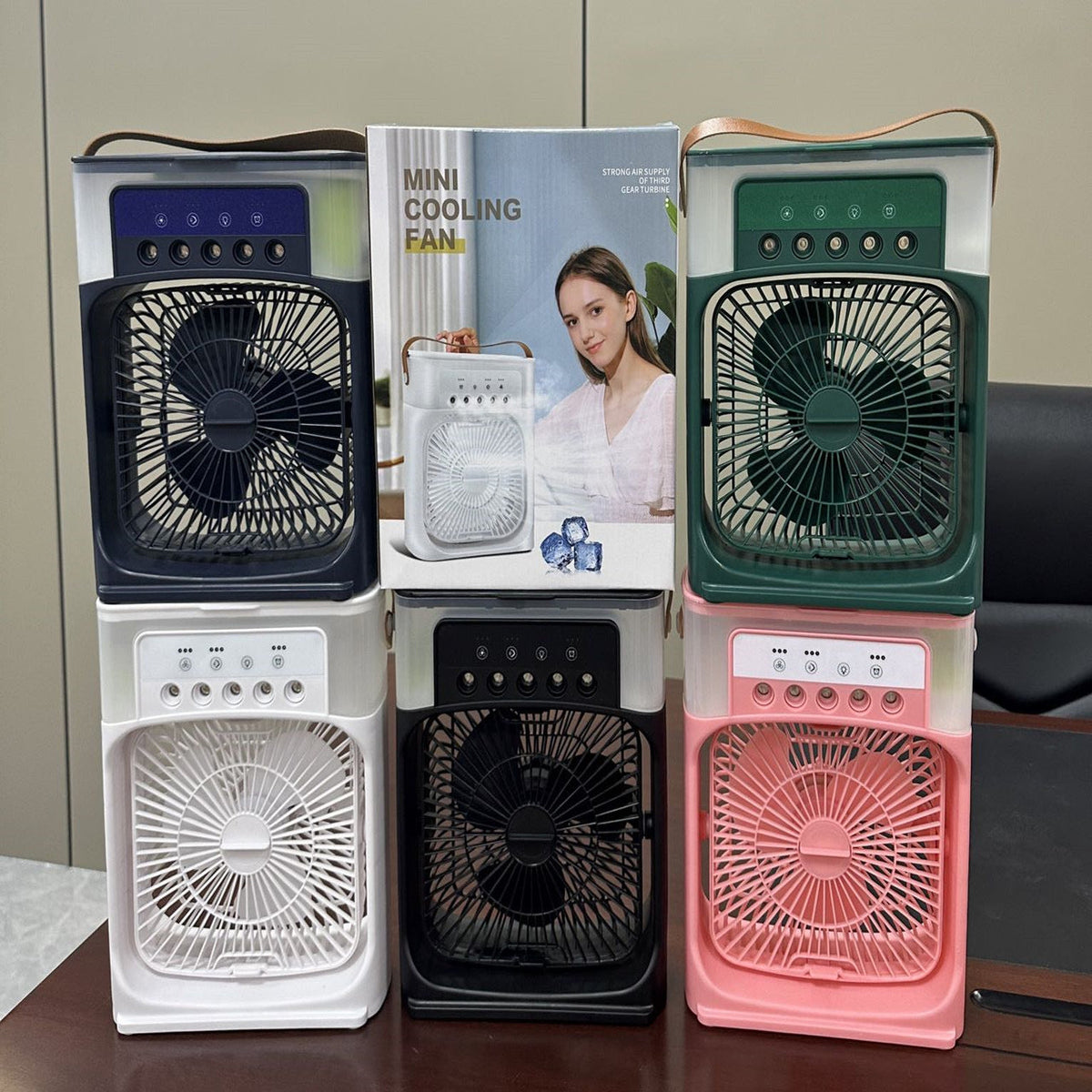 Portable 3-in-1 Air Cooler Fan – Mini AC with Humidifier for Room, Office &amp; Car