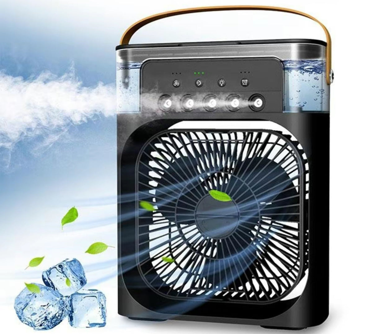 Portable 3-in-1 Air Cooler Fan – Mini AC with Humidifier for Room, Office &amp; Car
