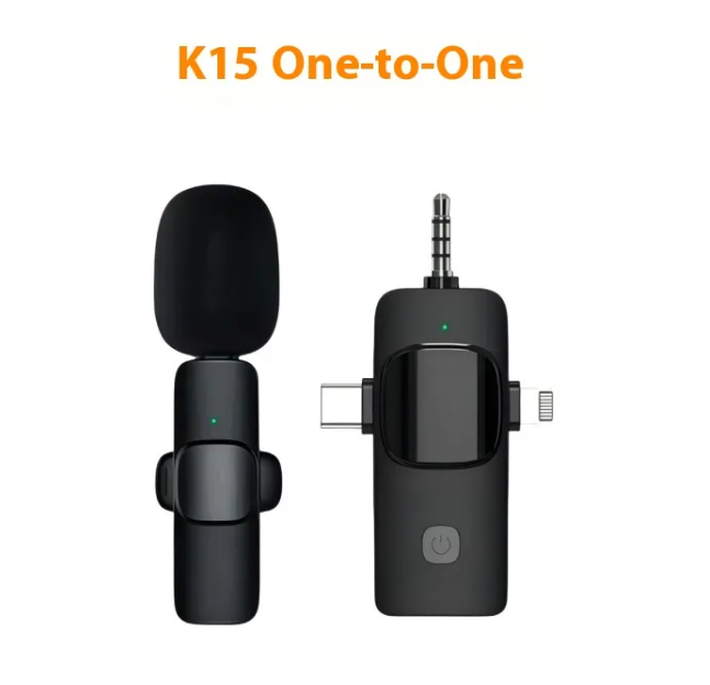 Wireless Collar Clip Microphone – 3-in-1 Mini Lapel Mic with 3.5mm Connector
