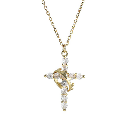 Crown Cross Necklace – Faith-Inspired Christian Jewelry
