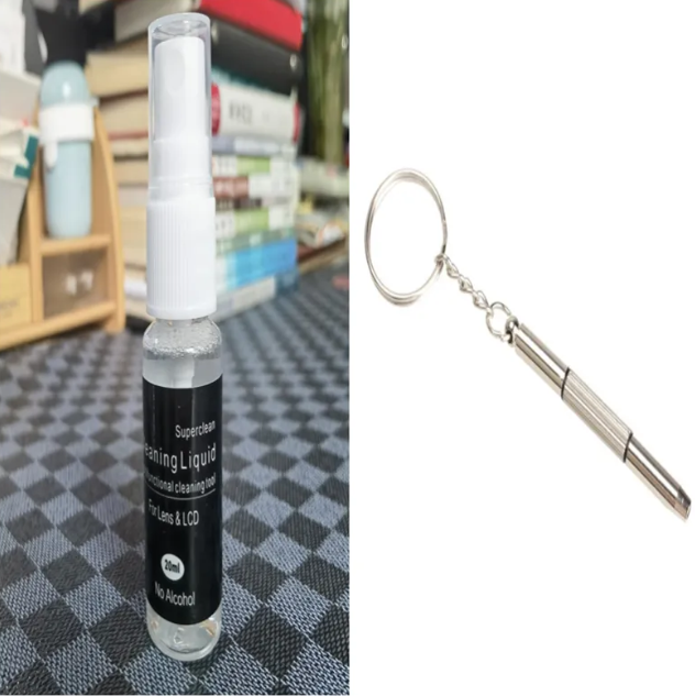 Crystal Clear Lens Cleaner – Streak-Free Eyeglass &amp; Screen Cleaning Solution