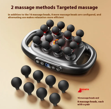 Deep Tissue Massage Gun – 8/16 Heads for Full-Body Recovery