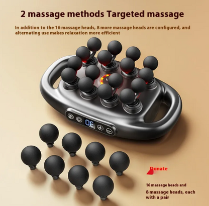 Deep Tissue Massage Gun – 8/16 Heads for Full-Body Recovery