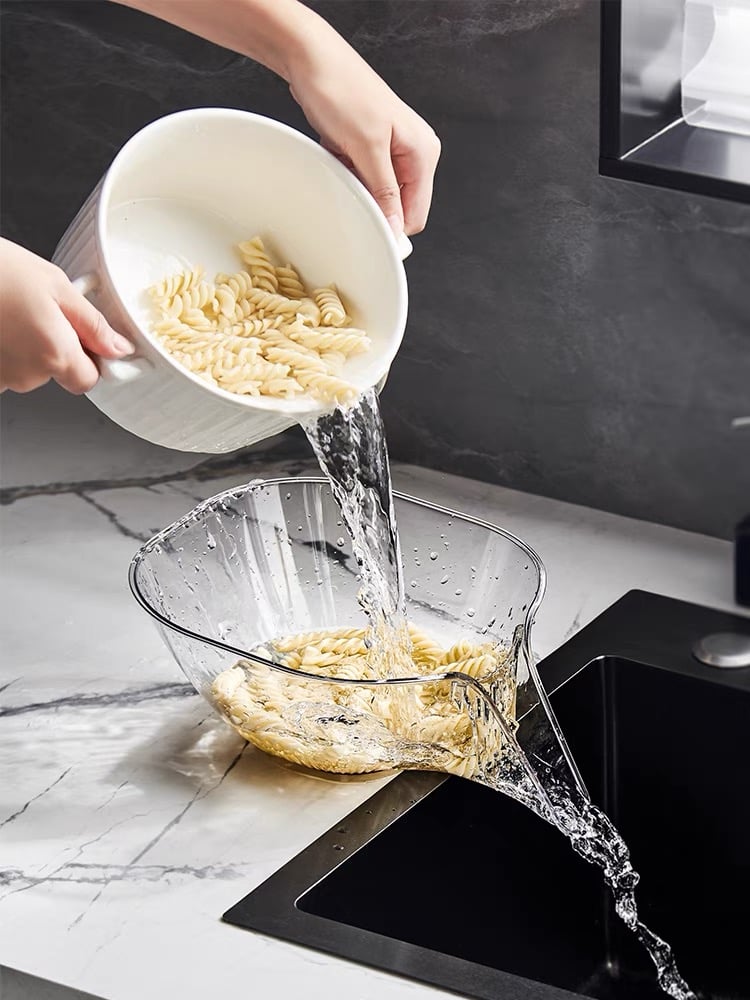 Heat Guard Kitchen Drainage Basket – Silicone Strainer &amp; Sink Organizer