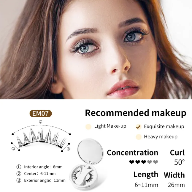 Magnetic Eyelashes Set – No Glue, Full Lashes in Seconds