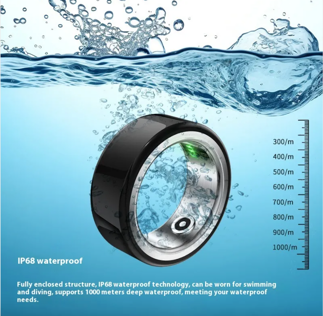 Ceramic Health Monitoring Smart Ring – Fitness & Sleep Tracker