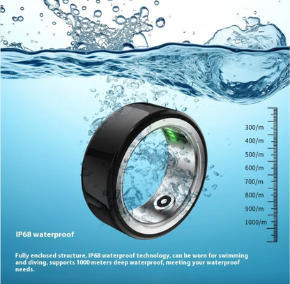 Ceramic Health Monitoring Smart Ring – Fitness &amp; Sleep Tracker