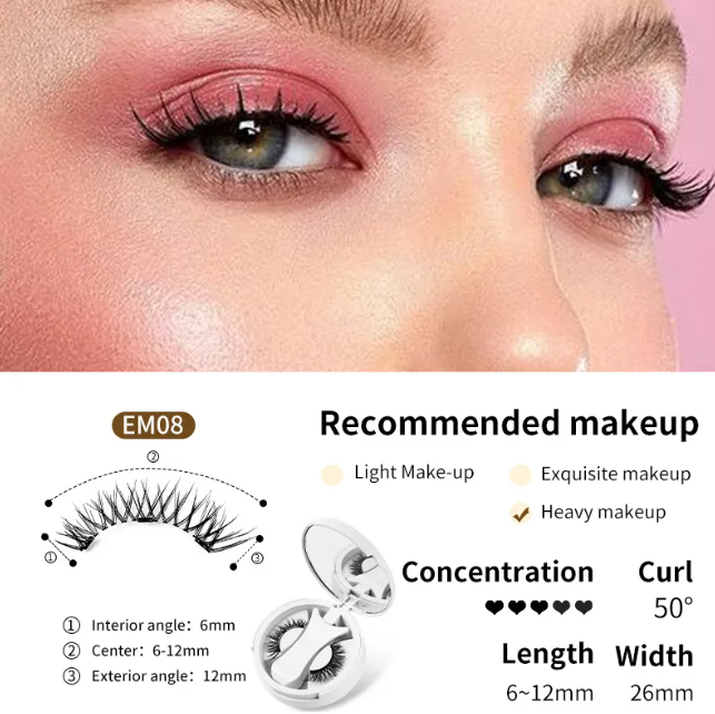 Magnetic Eyelashes Set – No Glue, Full Lashes in Seconds