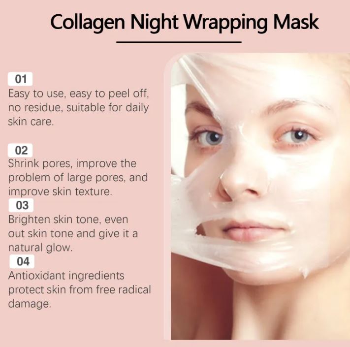 Hydrating Collagen Peel-Off Face Mask – Firming &amp; Brightening Skincare