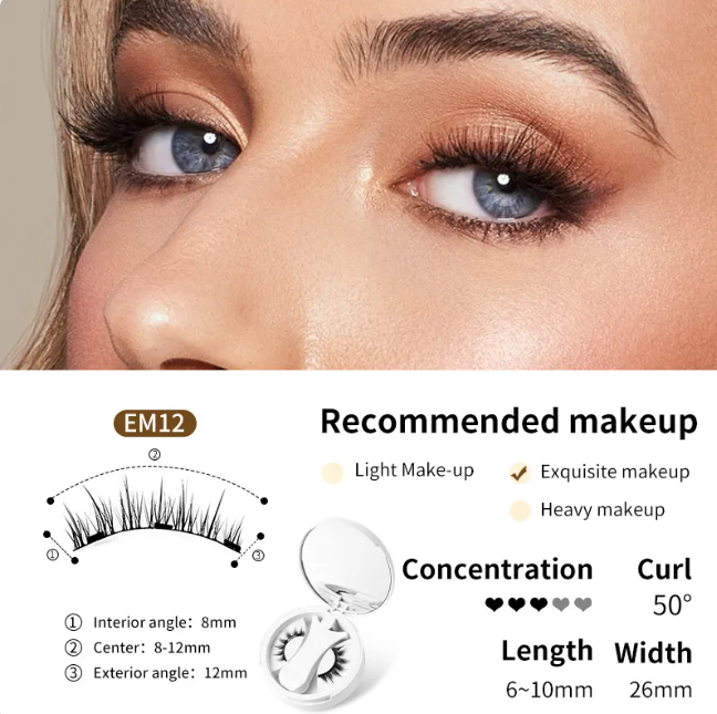 Magnetic Eyelashes Set – No Glue, Full Lashes in Seconds