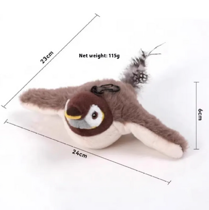Plush Bird Pet Toy – Soft Squeaky Bird Toy for Dogs &amp; Cats